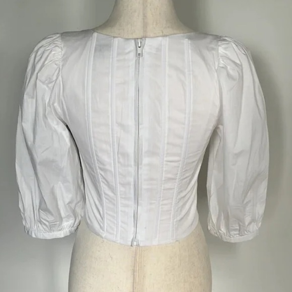 JASON WU Puffed Sleeves Corset Top - Picture 2 of 2